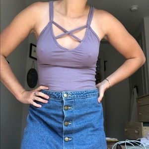 Urban outfitters lavender strappy tank top